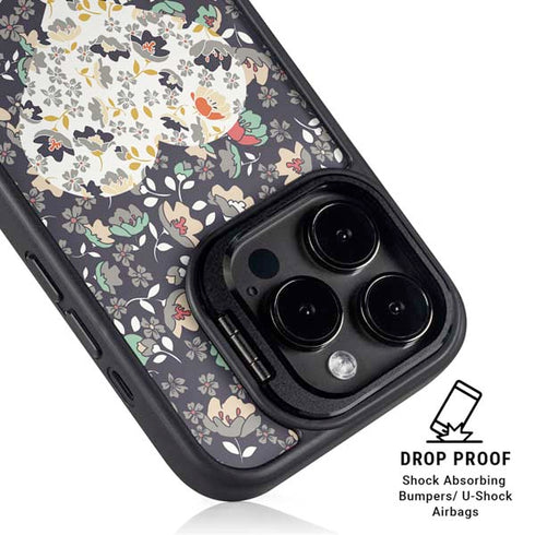 Floral Heart iPhone 14 Pro Kickstand Case